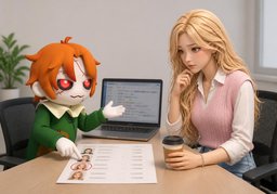 후임은 ~로 할까요?のイラスト