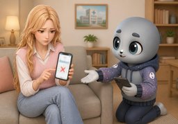 대신 ~해 드릴까요?のイラスト