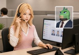 누구와 통화하실 건가요?のイラスト