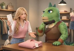 ~만큼 가격을 낮춰 주세요?のイラスト
