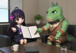 ~로 합의하시겠어요?のイラスト