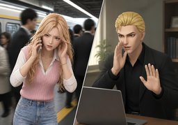 좀 더 천천히 말씀해 주시겠어요?のイラスト
