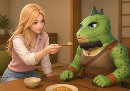 조금만 드세요.のイラスト
