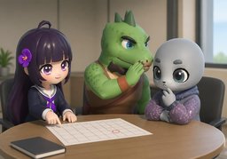 ~ 비워도 될까요?のイラスト