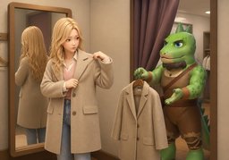 ~ 바꿔 드릴까요?のイラスト