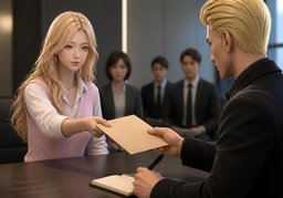 내정 제안을 드립니다.のイラスト