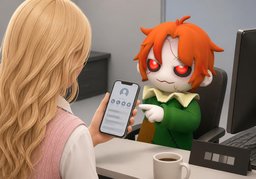 연락처는 ~이세요?のイラスト