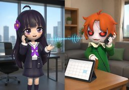 면접은 ~로 진행할게요.のイラスト