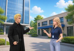 근무지는 ~인가요?のイラスト