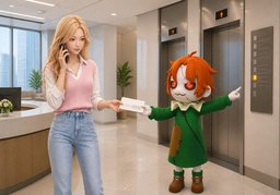 출장지 주소는 ~예요.のイラスト