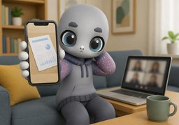 ~ 사진으로 보냈어요.のイラスト