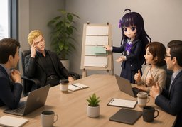 중간안으로 ~하는 건 어떨까요?のイラスト
