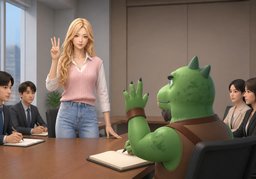 발언 시간은 ~분씩입니다.のイラスト