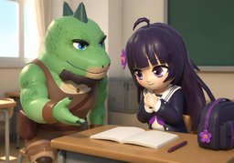 ~에 질문하셔도 돼요.のイラスト