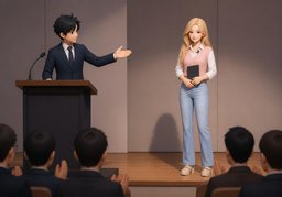 발표 잘 부탁드립니다.のイラスト