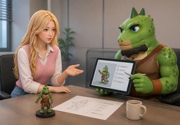 발주하려고 해요.のイラスト