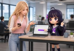 회의 시간은 ~분입니다.のイラスト