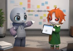 ~에 대해 협의해 보시겠어요?のイラスト