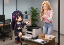 ~ 설치해 드릴 수 있어요.のイラスト