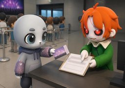 ~ 양도 가능해요?のイラスト