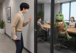 ~ 입장해도 돼요?のイラスト