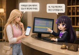 ~로 중복 예약이 있는지 확인해 주세요.のイラスト