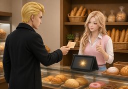 ~ 쿠폰을 사용할 수 있나요?のイラスト