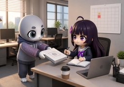 ~시에 ~해 주세요.のイラスト