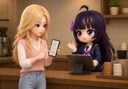 제 ~ 확인해 주세요.のイラスト
