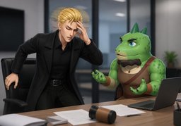 머리가 어지러워요.のイラスト