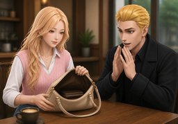 가방 안에 ~ 있었어요.のイラスト