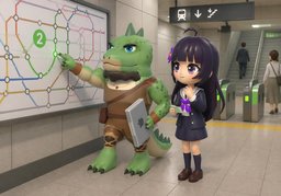 ~에 대중교통으로 어떻게 가요?のイラスト