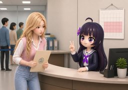 신청 처리 기간은 ~예요?のイラスト