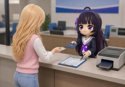 ~ 발급해 주나요?のイラスト
