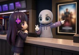 ~ 몇 분인가요?のイラスト