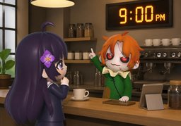~ 몇 시까지인가요?のイラスト