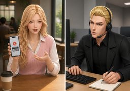 문의드릴 내용은 ~입니다.のイラスト