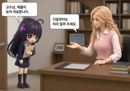 제출이 늦어 죄송합니다.のイラスト