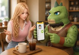 ~ 어떻게 연락해요?のイラスト