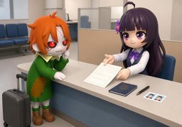 ~ 발급 가능한가요?のイラスト