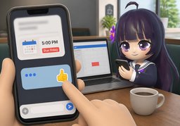 ~까지 답변 부탁드려요.のイラスト