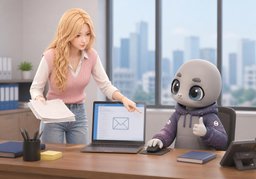 발급 방식은 ~로 할게요.のイラスト