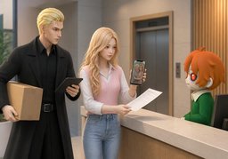 수령인은 ~입니다.のイラスト
