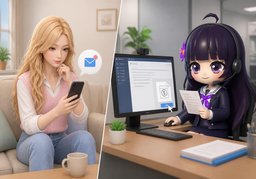 ~의 납부 영수증을 보내 주세요.のイラスト