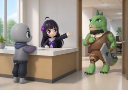 담당자 ~ 어떻게 되나요?のイラスト
