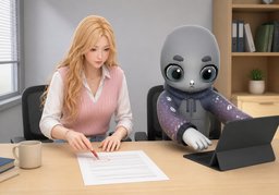 ~에 오류가 있으면 알려 주세요.のイラスト