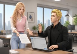 내용은 ~로 해 주세요.のイラスト