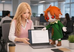 ~ 작성 도와주실 수 있어요?のイラスト