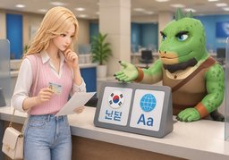 계좌 명의 표기를 ~ 중에서 선택할 수 있나요?のイラスト