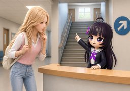 ~ 수업 장소가 어디인가요?のイラスト